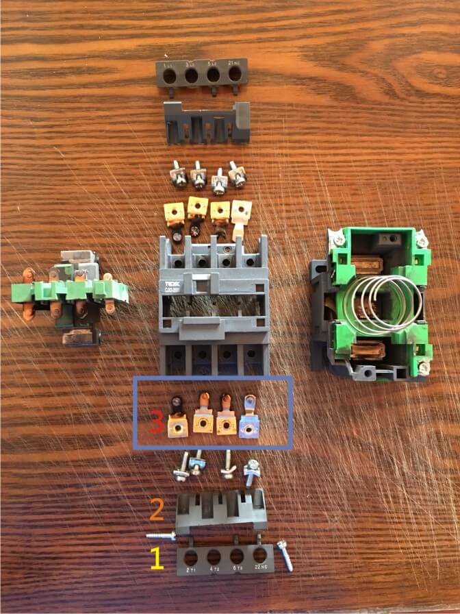picture_of_cjx2_2501_ac_contactor_disassembly_p2